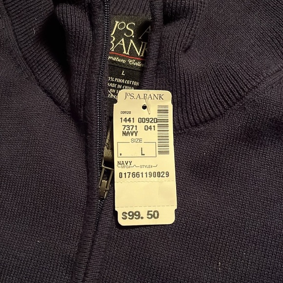 Jos A Bank Pima cotton sweater. Perfect weight for c spring - Picture 4 of 4